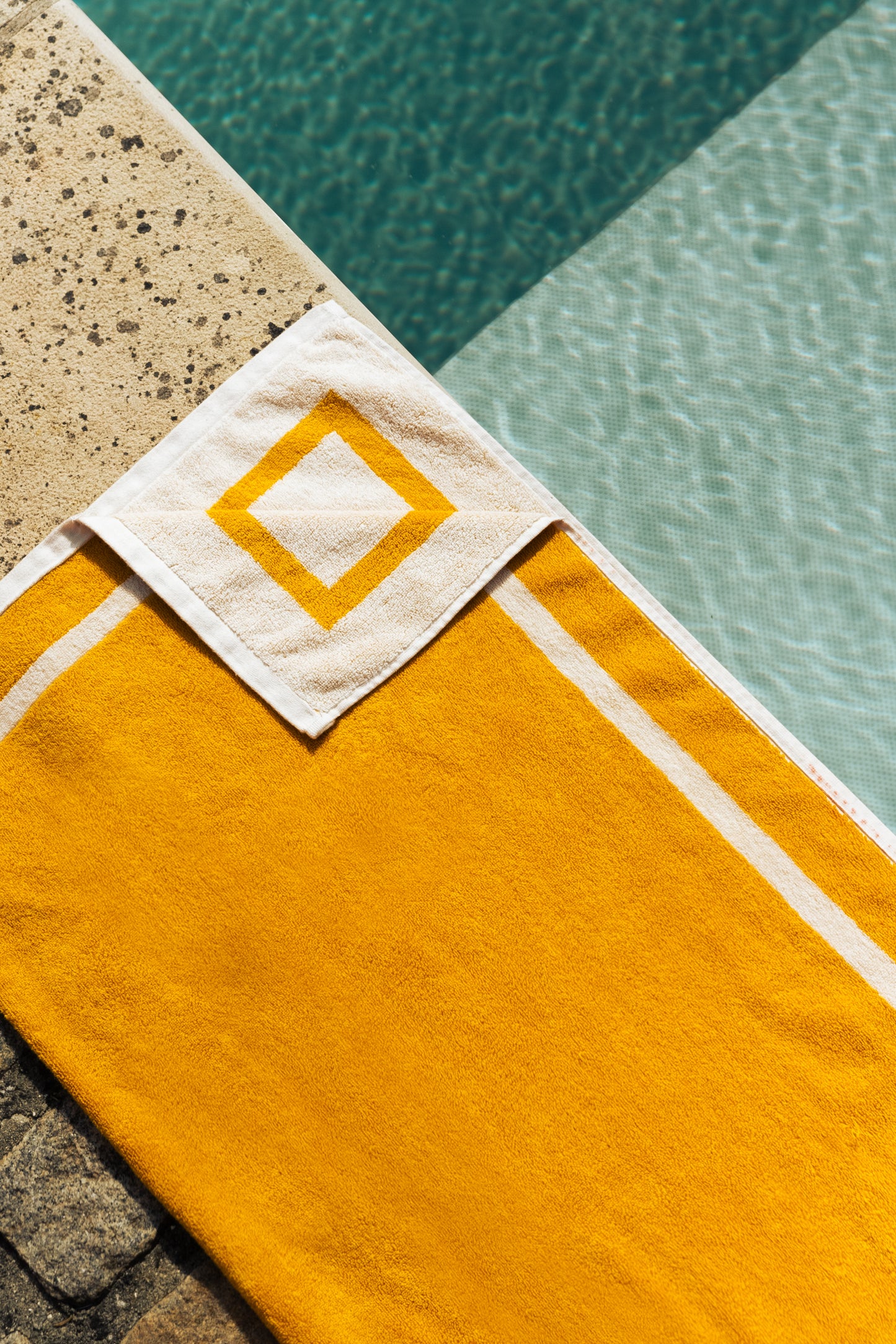 The Classic Ecru and Yellow Towel Pair