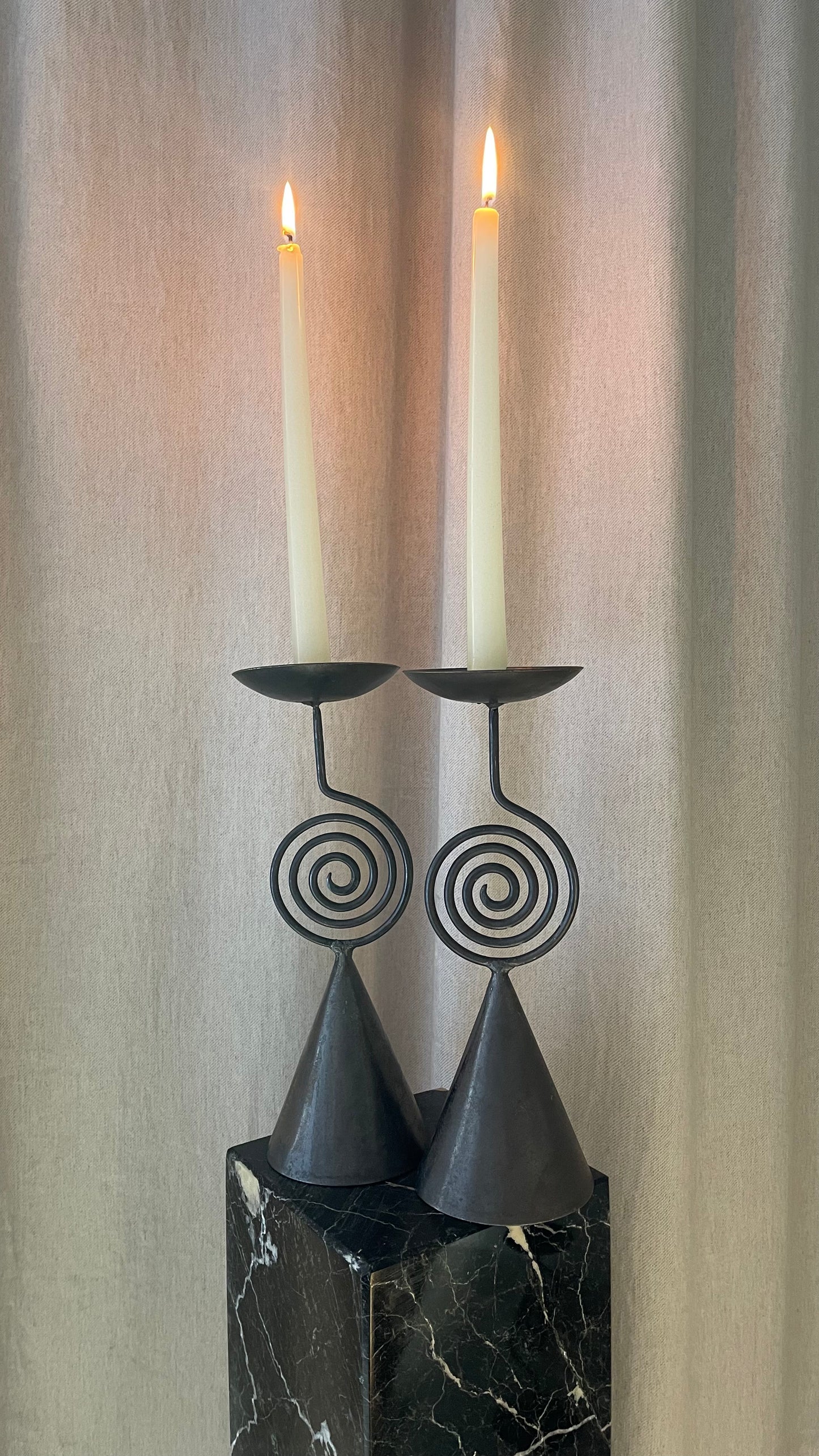 Pier One Metal Candle Holders Metal Spiral design