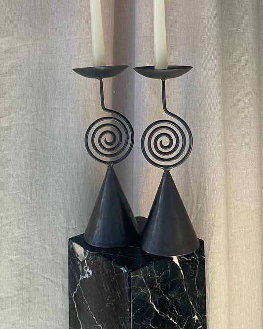 Pier One Metal Candle Holders Metal Spiral design