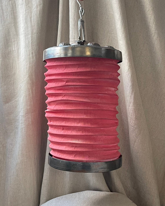 Red Vintage metal and material Lantern