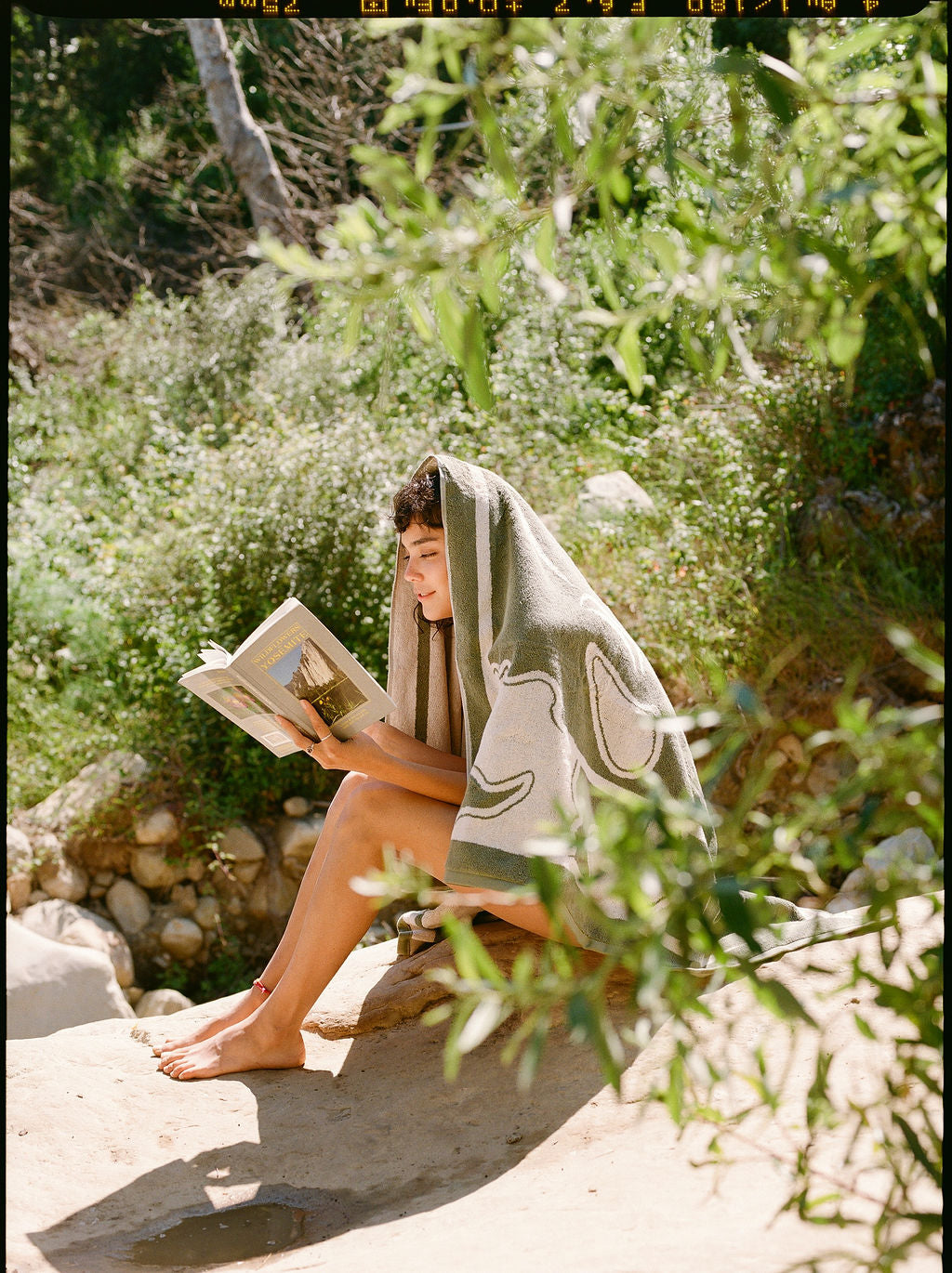 The Bee and Moth Towel pair Double