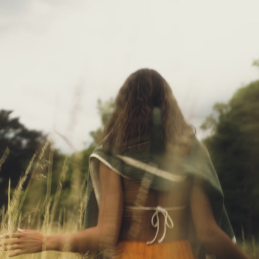 The Classic Ecru and Green Towel