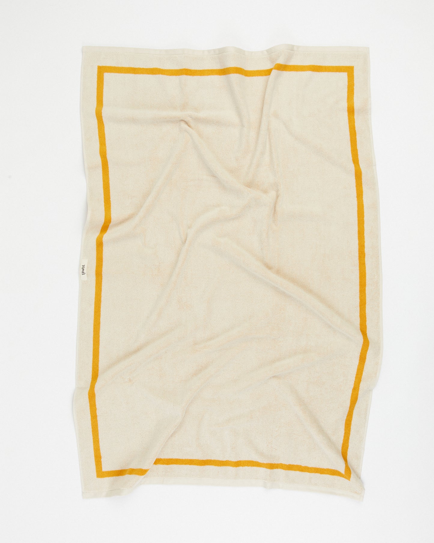 The Classic Ecru and Yellow Towel